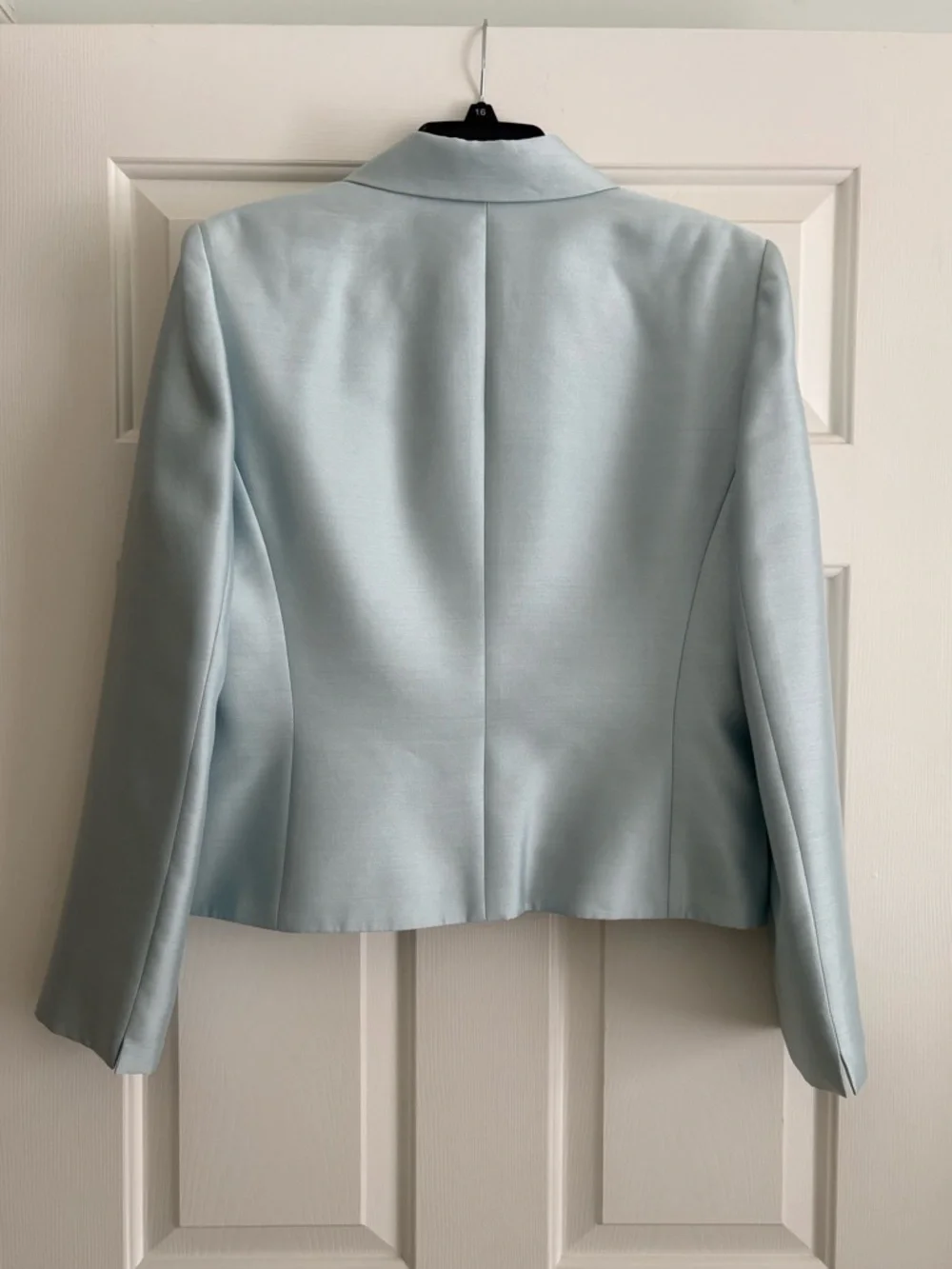 Tahari Light Blue Pleated Blazer & Skirt Two-Piece Suit - Picture 5 of 9